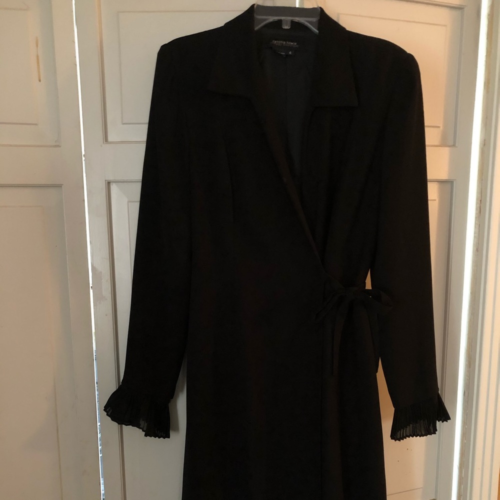 Black wrap dress